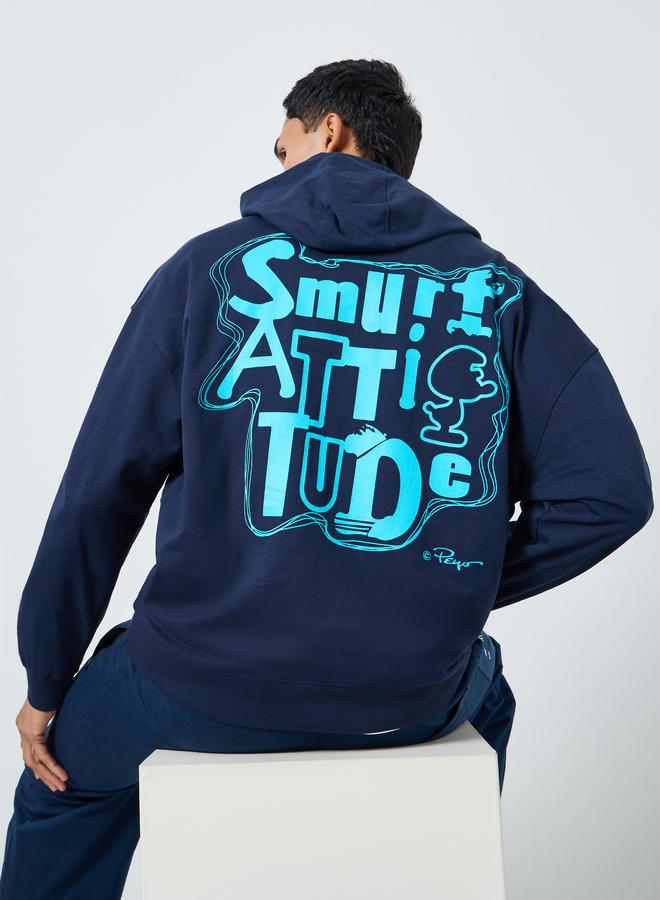 ستايلي هودي مطبع بطبعة جرافيك - Image 1